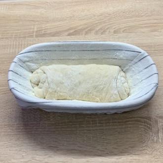 Sourdough bread in banneton
